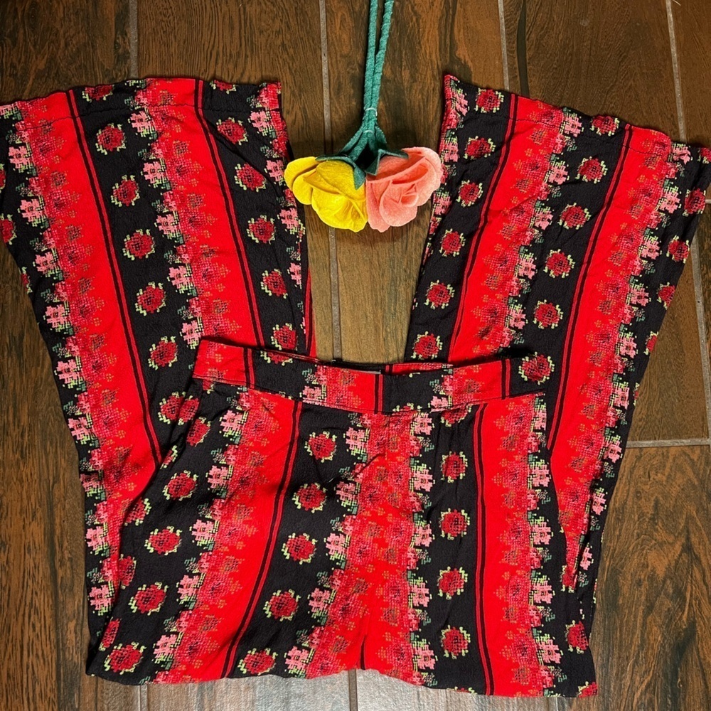 Urban Outfitters Festival Wide Leg High Rise Pants